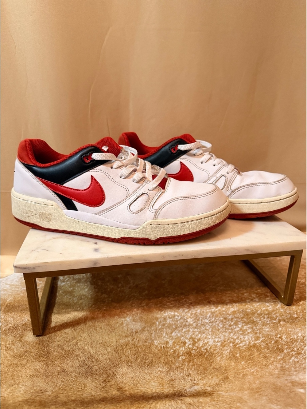 Nike Full Force White/Mystic red Tennis shoes